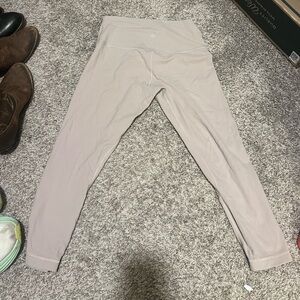 Pale pinkish gray lululemon align leggings